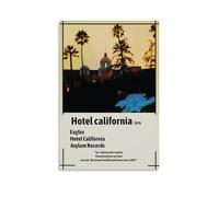 DXLFHG Poster moderne imperméable pour hôtel California-Eagles - Décoration murale unique - Excellent souvenir pour les anniversaires et les anniversaires - Style sans cadre - 50 x 75 cm