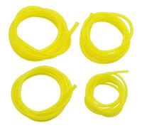 DXLing 4 Pièces Tuyaux d'Essence Longueur 1,5 m Universel Tuyau de Conduite de Carburant Outils de Jardin Jaune Transparent pour Souffleur Coupe-bordure Tronçonneuse Tondeuse à Gazon Accessoires