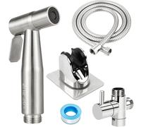 DXLing Bidet Pulvérisateur Tête de Douche Kit Toilette Bidet Spray Toilettes Pulvérisateur de Bidet à Main avec Tuyau et Valve en T G1/2" pour Salled e Bain Hygiène Personnelle Soins de Nettoyage