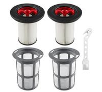 DXLing Lot de 2 Filtres de Rechange et Filtre Anti-Peluches Compatibles avec Aspirateur Bosch Unlimited Gen2 Série 8 HEPA Filtres 12036642 12023349 avec Brosse de Nettoyage