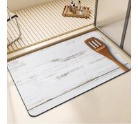 DXomhl Tapis de Bain Antidérapant en Caoutchouc, Super Absorbant Tapis de Douche, Fin, Lavable, Séchage Rapide pour Baignoire et Salle de Bain Knife 60x90cm 7-771
