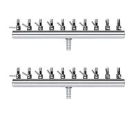 Dxoniislh 2X 10Way Air Splitter Valve Aquarium Fish Tank Pompe à Air DéBit Splitter Distributeur Pompe Valve Levier Commande Commutateur Valve