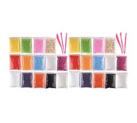 Dxoniislh 2X Micro-Polystyrene Beads Mousse Billes Slime Beads Beads avec 6 Outils Slime Adaptes A la Fabrication de Bave Art Craft DIY (Ne Contient Pas de Bave)