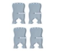 Dxoniislh 4 Pièces Support de Livre Moule en Silicone Sculpté Eid Résine Coran Pliant Support de Livre de Prière Musulman Organisateur de Livre étagère
