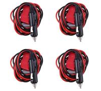 Dxoniislh 4X 12V CC Cable de Cordon d'alimentation Allume-Cigare pour TM-241/261/281 pour pour ICOM FT-8800R / 8900R Radio Mobile Ham J6323A