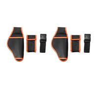 Dxoniislh Ensemble de 6 outils porte-monnaie orange et noir, sécateur, sécateur électrique, porte-monnaie portable