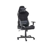 DXRacer 5.2 Chaise de Jeu, Housse en Tissu, Noir/Gris, B/H/T: ca. 65/121-131/65 cm