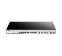 D-Link Commutateur intelligent DXS 1210-12TC – 8x 10GBase-T, 2x combo 10G SFP+/RJ45, 2x SFP+