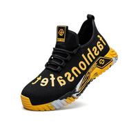 DXSYGMBN Chaussures De Sécurité Unisexes Légères Flexibles Anti-Crevaison,Jaune,43 EU