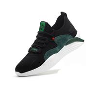 DXSYGMBN Chaussures De Sécurité Unisexes Légères Flexibles Anti-Crevaison,White Green,45 EU