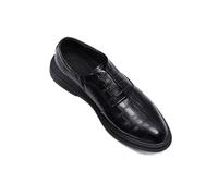 DXSYGMBN Chaussures Oxfords Décontractées pour Hommes Classique Chaussures Hommes Derby Lacets Ville Costume Mariage,Noir,40 EU