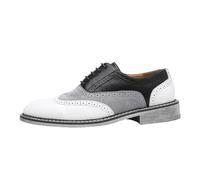 DXSYGMBN Homme Lacets Classique Brogues Chaussure Oxfords pour Hommes Et Derbies Chaussure,Blanc,43 EU