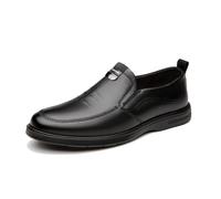 DXSYGMBN Mocassins pour Hommes, Chaussures De Conduite Confortables Pantoufles À Enfiler Élégantes Décontractées,Noir,38 EU