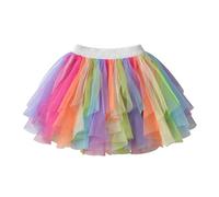 DXTON Fille Jupe Danse Jupe Tutu Princesse Bébé Jupe Sequin Ballet Jupe SK200 6-7 Ans