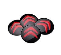 DXTYHB 4 Pièces Voiture Cache-moyeux Autocollant pour Citroen C5 X, Autocollant de Badge Capuchon de Roue Autocollant Couvercle de Jante Autocollant,D