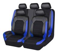 DXWDMFC 9 Pièces Housse Siege Voiture pour Tesla Model Y 2019 2020 2021 2022 2023 2024, Cuir Confortable Respirant Antidérapant Imperméable Housse Voiture Siege, Interieu Accessoire,Blue