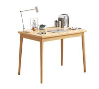 DXYDZSWD Bureau d'ordinateur, table de salle à manger en bois massif, coiffeuse de chambre à coucher, bureau d'étude, bureau de formation d'entreprise, pour la maison, le bureau (120 cm)
