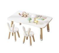DXYDZSWD Ensemble table et chaise pour enfants (3 pièces) - Table d'étude américaine - Table de jeu à domicile - Table de jeu pour la maternelle - Table et chaise combinées (B, 120 cm)