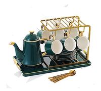 DXYDZSWD Service à thé 20 pièces en porcelaine de style européen avec filtre - Pour amateurs de thé - Pour homme et femme (A)