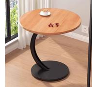 DXYDZSWD Table d'appoint Ronde for canapé, Table Basse Mobile Nordic INS, Pieds en MDF et Acier Carbone, for Petit Appartement, Salon, Chambre à Coucher, Rangement(C)