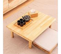 DXYDZSWD Table pliante, table coréenne en bois massif, table de salle à manger, table d'étude, table basse, table Kang pour tatami/baie vitrée/maison de thé (90 x 75 x 32 cm)