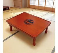 DXYDZSWD Table pliante, table de salle à manger, tatami coréen, table basse, baie vitrée peinte à la main (60 x 40 x 25 cm)