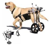DXYOYONGOZ Fauteuil Roulant Réglable pour Chien, Grand Chariot de mobilité for Chiens handicapés, Roues de récupération de Marche du Labrador, véhicule assisté par Jambes arrière paralysées(Medium)
