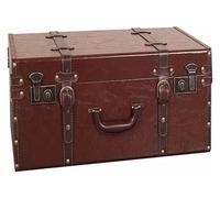 DXYOYONGOZ Valise à Main Rétro, Valise Vintage, Valise devoyage boîte de Rangement Valise vêtements Organisateur for fenêtre Affichage Accessoires de Photographie(Brown,60x40x25cm)