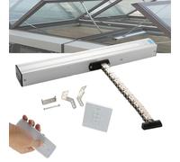 DXYQXL Ouvre-fenêtre automatique avec télécommande, interrupteur silencieux, course réglable pour fenêtres de toit, serres, aérations de toit, solution de ventilation efficace