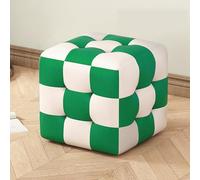 DXYQXL Pouf cube moderne - Tabouret rembourré multifonctionnel en damier, banc à chaussures, repose-pieds pour salon, chambre à coucher, entrée