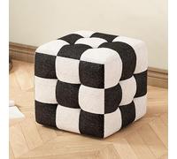 DXYQXL Pouf cube moderne - Tabouret rembourré multifonctionnel en damier, banc à chaussures, repose-pieds pour salon, chambre à coucher, entrée