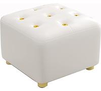 DXYQXL Repose-pieds - Pouf cube en cuir pour salon et chambre à coucher - Design élégant - Accessoire fonctionnel