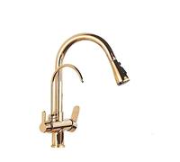 DXYQXL Robinet filtrant à eau extractible - Robinet mitigeur d'évier de cuisine avec eau chaude et froide purifiée - Installation facile, design élégant