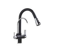 DXYQXL Robinet filtrant à eau extractible - Robinet mitigeur d'évier de cuisine avec eau chaude et froide purifiée - Installation facile, design élégant