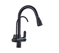 DXYQXL Robinet filtrant à eau extractible - Robinet mitigeur d'évier de cuisine avec eau chaude et froide purifiée - Installation facile, design élégant