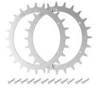 Dxyue Crampons antidérapants en acier inoxydable de 167 mm pour tondeuse à gazon Yard Force Easymow260/400RI/280R, 2 pointes de traction et 12 vis