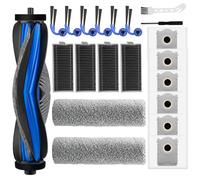 Dxyue Lot de 21 accessoires pour aspirateur robot Ecovacs Deebot X9 pro omni / X9 Pro, 1 brosse principale, 2 rouleaux serpillères, 6 brosses latérales, 4 filtres, 6 sacs à poussière, 2 outils