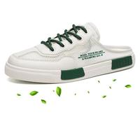 DXZXDJIU Chaussons Mocassins Respirants d'été for Hommes - Sandales de Sport Confortables à Bout fermé for la Plage et Les Loisirs(Green,43)