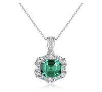 DXZXDJIU Collier avec Pendentif en Cristal et Argent Sterling 925 for Femme - Bijoux élégants emballés dans Un Emballage Cadeau