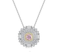 DXZXDJIU Collier avec Pendentif en Cristal et Argent Sterling 925 for Femme - Emballage Cadeau élégant Inclus