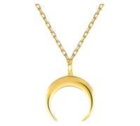 DXZXDJIU Collier Pendentif Lune en Or - Collection Ciel étoilé avec chaîne - Cadeau élégant for Femme(Gold)