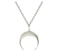 DXZXDJIU Collier Pendentif Lune en Or - Collection Ciel étoilé avec chaîne - Cadeau élégant for Femme(Platinum)