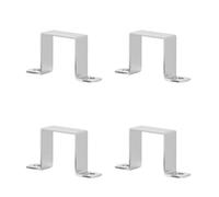 DXZXDJIU Colliers de Serrage en Acier Inoxydable - 4 Colliers de Serrage carrés for tuyaux, Supports en U for Une Fixation sûre des tuyaux métalliques(30x60)