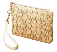 DXZXDJIU Pochette-Pochette Tendance en Paille tissée for Femme - Portefeuille de Plage d'été for Un Usage Quotidien(Yellow)