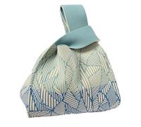 DXZXDJIU Sac à Main tricoté Fait Main | Sac à Main Unique avec nœud | Mini fourre-Tout réutilisable for Femmes et Filles | Sac à bandoulière élégant(Blue)