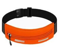 DXZXDJIU Sac Banane de Course étanche for Femme - Pochette de Sport for téléphone, Argent, clés - Idéal for Le Jogging, l'entraînement et Le vélo(Orange_2PCS)