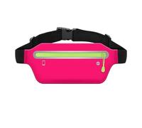 DXZXDJIU Sac Banane de Sport Ultra-Fin et étanche for Course à Pied - Support de téléphone élastique for pièces et Cartes(Rose)