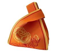 DXZXDJIU Sac fourre-Tout réutilisable Fait Main | Sac à Main élégant en Tricot for Le Shopping et Le Quotidien(Orange)