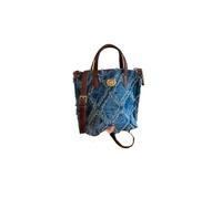 DXZXDJIU Sac Seau texturé Niche Design for Femme - Sac à Main bandoulière en Denim élégant for téléphone Portable(Dark Blue)