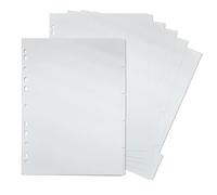 DY.2ten 10 feuilles Intercalaires A4, Pour Classeur A4 11 Anneaux, Blanc Papier épais Séparateurs Notes Planificateur，Carton de 250 g/m²